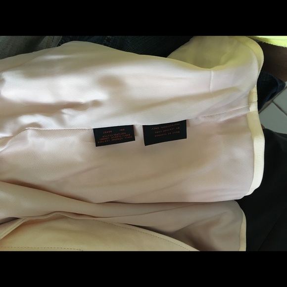 JACKET LEATHER White lined Elegant BGSD coat - Picture 8 of 8